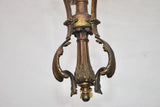 Elegant French Art Nouveau bronze chandelier