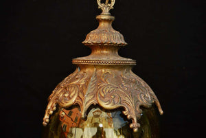 Sexy 1960's Amber Glass Light