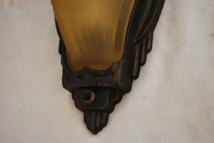 Elegant pair of Art Deco sconces