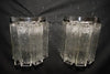 Elegant large pair of Murano sconces