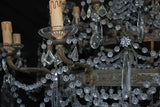 Rare large 1920's beads/crystals chandelier