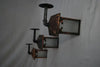 Set of three turn of the century copper outdoor sconces