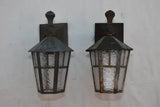 Pair of 1920's outdoor sconces