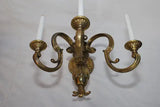 Rare Pair of Large 1920's brass sconces ( it is a set of three )