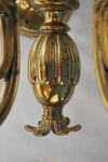 Rare Pair of Large 1920's brass sconces ( it is a set of three )