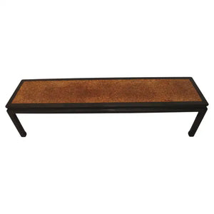 Elegant large coffee table design by Edward Wormley with Cork top