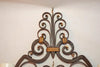 Rare pair of French 1920' wrought iron sconce