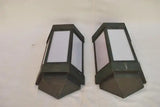 Rare large pair of Art deco out door copper sconces