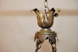 Rare French 1920's bronze chandelier