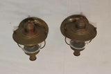 Cute little pair of 1940's brass outdoor sconces