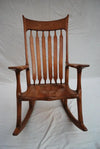 Sexy and elegant all hands crafted rocking chair in the style of sam Maloof