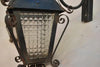 Elegant pair of 1940's French wrought iron outdoor sconces