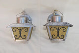 Cute little pair of 1950 outdoor sconces