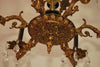 Elegant 1940's brass chandelier from Spain