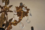 Elegant 1940's brass chandelier from Spain