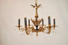 Elegant 1940's brass chandelier from Spain