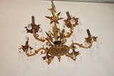 Elegant 1940's brass chandelier from Spain