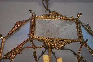 Elegant 1940's brass lantern