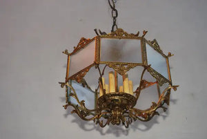 Elegant 1940's brass lantern