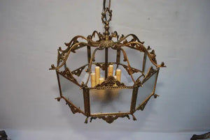 Elegant 1940's brass lantern