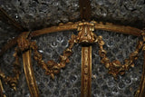 Very rare and beautiful large french brass chandelier