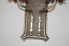 Rare set of six 1920's brass and silver sconces