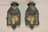 Pair of 1940's brass outdoor sconces ( we have another pair but bigger )