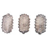 Set of three 1960's French sconces/flush lights