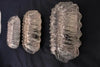 Set of three 1960's French sconces/flush lights