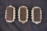 Set of three 1960's French sconces/flush lights