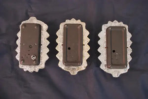 Set of three 1960's French sconces/flush lights