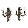 A beautiful large and rare 1920's French wrought iron sconces
