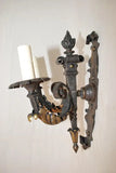 A beautiful large and rare 1920's French wrought iron sconces
