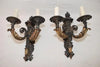 A beautiful large and rare 1920's French wrought iron sconces