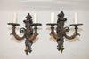 A beautiful large and rare 1920's French wrought iron sconces