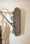 Elegant pair of 1940's brass outdoor sconces