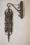 Elegant pair of 1940's brass outdoor sconces