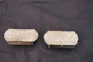 Sexy pair of French 1960's sconces/ceiling light