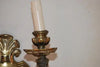 Rare large 1920's solid brass sconces