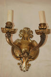 Rare large 1920's solid brass sconces
