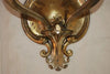 Rare large 1920's solid brass sconces