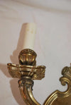 Rare large 1920's solid brass sconces