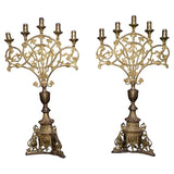 Large pair of french Late 19 th Century candelabra
