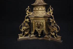 Large pair of french Late 19 th Century candelabra