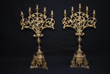 Large pair of french Late 19 th Century candelabra