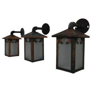 Pair of 1920's copper outdoor sconces ( IT IS ONLY ONE PAIR