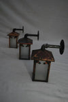 Pair of 1920's copper outdoor sconces ( IT IS ONLY ONE PAIR