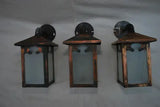 Pair of 1920's copper outdoor sconces ( IT IS ONLY ONE PAIR