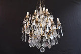 beautiful French 1940's crystal chandelier