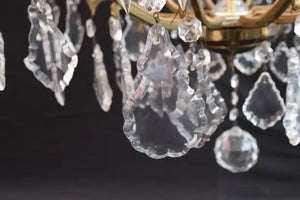 beautiful French 1940's crystal chandelier